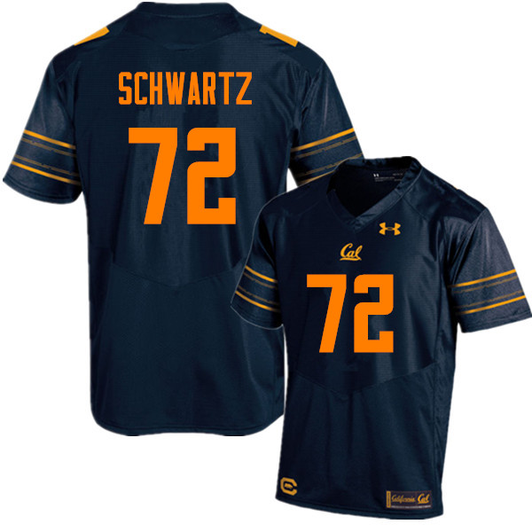 Men #72 Mitchell Schwartz Cal Bears (California Golden Bears College) Football Jerseys Sale-Navy